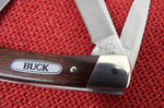 Buck 0703 703 Colt Wood Handle Pocket Knife 3 Blade USA Made Brown Box Lot#703-21