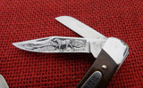 Buck 0703 703 Colt Knife Aurum Etched Blade 420HC USA 703-25