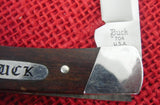 Buck 0704 704 Maverick Wood Handle Pocket Knife Single Blade Slipjoint Early 80's USA Made Lot#704-6
