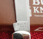 Buck 0704 704 Maverick Wood Handle Pocket Knife Single Blade Slipjoint 1991 USA Made IN BOX