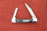 Buck 0705 705 Pony Box says Amigo Knife Early 80's Wood Handle Script Shield 425M 705-14