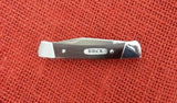 Buck 0705 705 Pony Box says Amigo Knife Early 80's Wood Handle Script Shield 425M 705-14