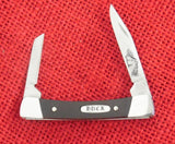 Buck 0705 705 Pony Etched Blade Knife Made USA Wood Handle 1980-1981 Lot#705-8