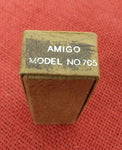 Buck 0705 705 Pony Box says Amigo Knife Discontinued USA Early 1980's Wood Handle Script Shield 425M Lot#705-12