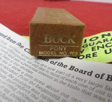 Buck 0705 705 Pony Box Knife USA 1980's Script Shield 425M 705-13