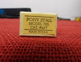 Buck 0705 705 Pony Knife Stag Handle 1988 USA 425M 705-15