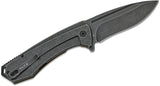 Buck 0713GRS Ruckus D2 Drop Point Flipper Knife OD Green Framelock Stonewashed