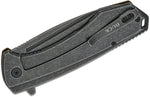 Buck 0713GRS Ruckus D2 Drop Point Flipper Knife OD Green Framelock Stonewashed