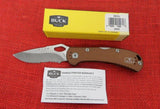 Buck 0722BRX 722 SpitFire Knife Brown Aluminum 2019 Combo Edge BU-636