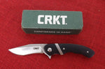 Columbia River CRKT 7280 Snarky Flipper Knife Philip Booth Design Recurve Blade  Liner Lock