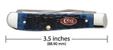 Case 07321 Mini Trapper Navy Blue Bone Knife 6207 SS USA Made