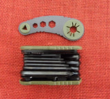 Buck VPAK738GRS 738 Bow Tool TRX Knife Green G10 Broadhead Wrench 2016 BU-584
