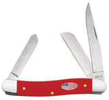 Case 73931 Medium Stockman Knife Synthetic Red Flag Shield Carbon Steel 4318 CS NIB