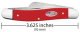 Case 73931 Medium Stockman Knife Synthetic Red Flag Shield Carbon Steel 4318 CS NIB