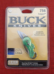 Buck 0756GRS 756 Whittaker Transport Keychain Knife Bottle Opened Push Button Lock Lot#BU-383
