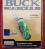 Buck 0756GRS 756 Whittaker Transport Keychain Knife Bottle Opened Push Button Lock Lot#BU-383