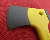 Buck 0757 757 Camp Axe Hatchet Yellow Ergonomic Handle USA 2005 Knife Lot#BU-434
