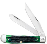 Case 75830 Trapper Knife Hunter Green Deep Canyon Jig Bone USA Made 6254 SS