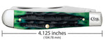 Case 75830 Trapper Knife Hunter Green Deep Canyon Jig Bone USA Made 6254 SS