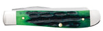 Case 75834 Mini Trapper Knife Hunter Green Deep Canyon Bone USA Made 6207 SS