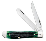 Case 75834 Mini Trapper Knife Hunter Green Deep Canyon Bone USA Made 6207 SS