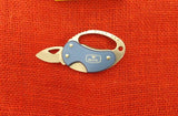 Buck 0759BLS2 759 Metro Keychain Knife Blue Aluminum 2012 USA