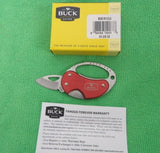 Buck 0759RDS2 759 Metro Keychain Knife Red Aluminum 2012 USA