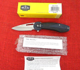 Buck 0766BKS 766 Revel SafeSpin Knife Black GRN Button Lock BU-575