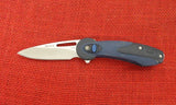 Buck 0766BLS 766 Revel SafeSpin Knife Blue GRN Button Lock BU-573