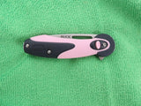 Buck 0766PNS 766 Revel SafeSpin Knife Pink GRN Button Lock BU-572