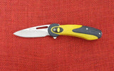 Buck 0766YWS 766 Revel SafeSpin Knife Yellow GRN Button Lock BU-574