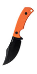 Case 76937 CT3 Hunter Knife Chris Taylor Orange G10 Black 1095 Carbon Blade Leather Sheath USA