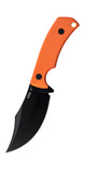 Case 76937 CT3 Hunter Knife Chris Taylor Orange G10 Black 1095 Carbon Blade Leather Sheath USA