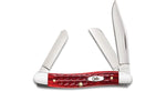 Case 00786 Medium Stockman 3 5/8" Slip Joint Pocket Knife Pocket Worn Old Red Jig Bone USA 6318 SS