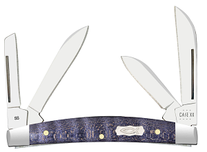 Case 80548 Small Congress Pocket Knife Smooth Purple Curly Maple Wood 4 Blade 2023 Vault Pattern USA Made 7468 SS