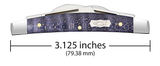 Case 80548 Small Congress Pocket Knife Smooth Purple Curly Maple Wood 4 Blade 2023 Vault Pattern USA Made 7468 SS
