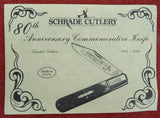 Schrade Knife Grand Daddy Barlow 80th Anniv 1984 Staglon Uncle Henry Handle