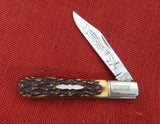 Schrade Knife Grand Daddy Barlow 80th Anniv 1984 Staglon Uncle Henry Handle