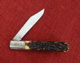 Schrade Knife Grand Daddy Barlow 80th Anniv 1984 Staglon Uncle Henry Handle