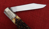 Schrade Knife Grand Daddy Barlow 80th Anniv 1984 Staglon Uncle Henry Handle