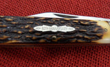 Schrade Knife Grand Daddy Barlow 80th Anniv 1984 Staglon Uncle Henry Handle
