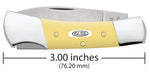 Case 81089 Small Lockback Knife Yellow Synthetic Stainless 31225L SS