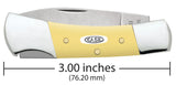 Case 81089 Small Lockback Knife Yellow Synthetic Stainless 31225L SS