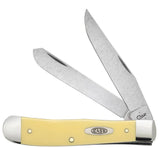 Case 81091 Trapper w/ Pocket Clip Yellow 3254C SS