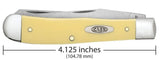 Case 81091 Trapper w/ Pocket Clip Yellow 3254C SS
