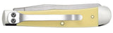 Case 81091 Trapper w/ Pocket Clip Yellow 3254C SS