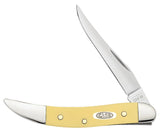 Case 81095 Small Texas Toothpick Yellow Synthetic Knife 310096 SS USA Made