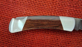 Buck 0826 826 525 Gent 1986 Prototype Wood with Overlay Handle RARE BU-665