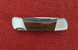 Buck 0826 826 525 Gent 1986 Prototype Wood with Overlay Handle RARE BU-665