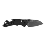 Kershaw 8337 Craze Multi-Function Knife Bottle Opener Black GFN Duralock Reverse Tanto